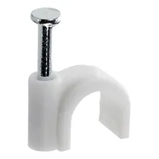 Fixador De Cabo Rg59 5mm Branco - 1000 Unidades Foto mini 4