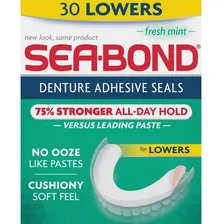 Fixador Dentadura Sea Bond Inferior Fresh Mint - 30 Unidades Foto mini 1