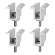 Fixador Grampo Middle Clamp Linha C Placa Painel Solar Kit 4 Foto mini 1