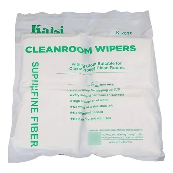 Flanela Antiestática Kaisi 2036 Kit 50 Panos Cleanroon Foto 1