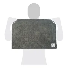 Flanela Microfibra Lincoln Premium Cinza 40x60cm 350gsm Foto mini  3