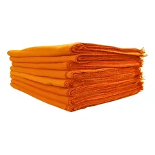 Flanela Ouro Laranja 40x60 Para Limpeza Geral - 12 Unidades Foto mini 3