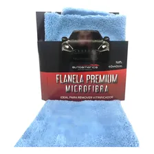 Flanela Premium De Microfibra Azul 40x40cm Autoamerica Foto mini  2