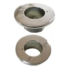 Flange Torneira Automatica Antivandalismo Pressmatic Docol Acabamento Brilhante Cor Prateado Foto  mini 1