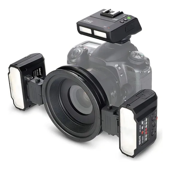 Flash Macro Twin Lite Meike Mk-mt24 Para Câmeras Nikon Dslr Foto 1