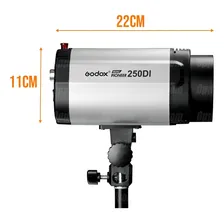 Flash Tocha Compacto Com Tripé Godox Mini Pioneer 250di 250w 220v Foto mini 4