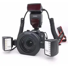 Flash Yongnuo Yn 24ex Ttl Macro Twin - Flash/led Para Canon Cor Preto Foto  mini 1