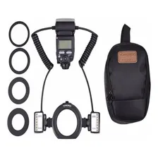 Flash Yongnuo Yn 24ex Ttl Macro Twin - Flash/led Para Canon Cor Preto Foto mini 4