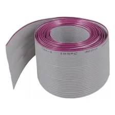 Flat Cable 40 Vias Cinza 1.27mm 28awg 0,08mm Rolo Com 1 Mt Foto  mini 1