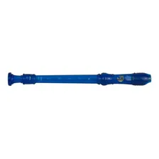 Flauta Doce Germanica Soprano Do Transparente Dolphin Cor Azul Foto mini 1