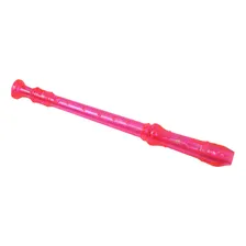 Flauta Doce Germânica Soprano Rosa Capa Vareta De Limpeza Foto mini  2