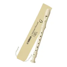Flauta Doce Soprano Yamaha Yrs23g Germanica Cor Bege Foto mini 1
