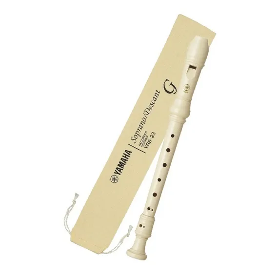 Flauta Doce Soprano Yamaha Yrs23g Germanica Cor Bege Foto 1