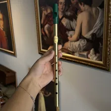 Flauta Irlandesa Fead贸g Tin Irish Whistle Re D Escovada Foto mini 2
