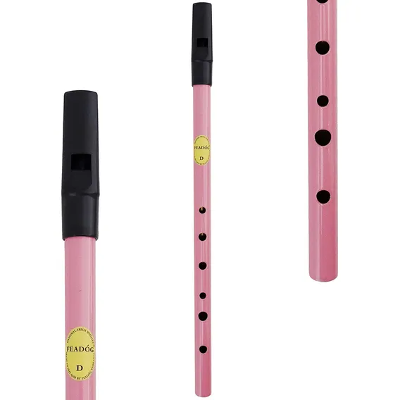 Flauta Irlandesa Feadóg Tin Irish Whistle Re D Rosa Foto 1