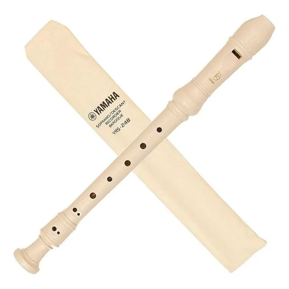Flauta Yamaha Barroca Soprano Yrs-24b Com Bag Foto 1