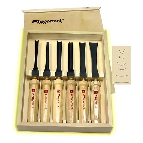 Flexcut - Conjunto Com 6 Goivas Profissionais Foto 1