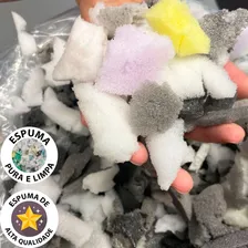 Flocos De Espumas Retalho Enchimento Almofada Puff Travesseiro 1kg Foto mini  2