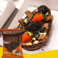 Flocos Macio Chocolate Confeito P/doces Finos E Gelados 130g Foto mini  3