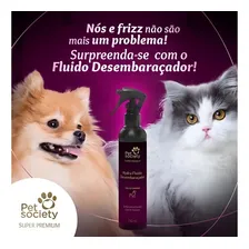 Fluido Desembaraçador Hydra Pet Society Super Premium 240ml Fragrância Suave Foto mini 4