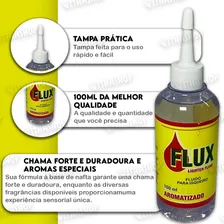 Fluído Para Isqueiro Flux 100ml Para Recarregar Fluid Lighter Isqueiro Foto mini  3