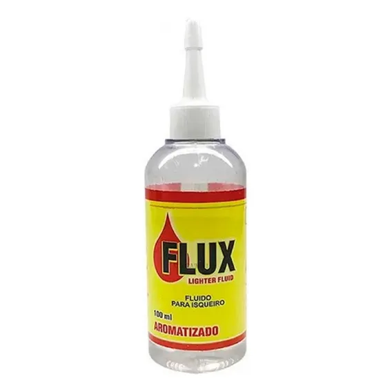 Fluído Para Isqueiro Flux 100ml Para Recarregar Fluid Lighter Isqueiro Foto 1