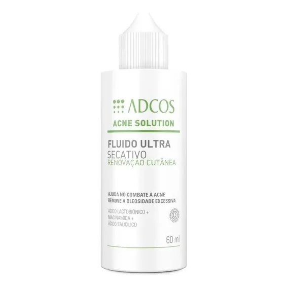 Fluido Ultra Secativo Antiacne Antioleosidade Adcos 60ml Foto 1