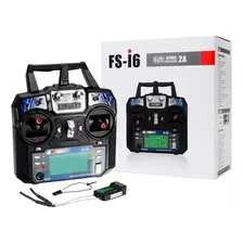 Flysky FS-I6 2,4 GHz Negro 6 Canales Radio Foto  mini 1