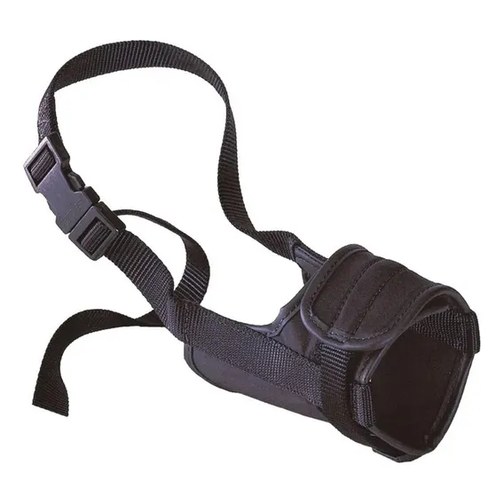 Focinheira P/ Cães Safe Acolchoada - Extra Grande - Cor Preto Foto 1
