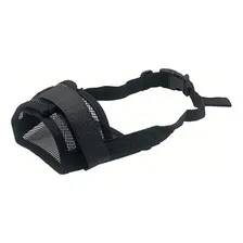 Focinheira Regulável Nylon Anti Mordida Cães Confortável Cor Preto Tamanho Gg Foto mini 2