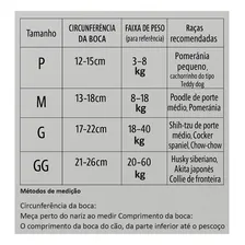Focinheira Regulável Nylon Anti Mordida Cães Confortável Cor Preto Tamanho Gg Foto mini 3