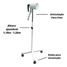 Foco Luz Clínico Auxiliar Ginecológico + Lâmpada Led Brinde Foto mini 4