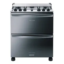Fogão A Gás De Piso 5 Bocas Duplo Forno Bfd5ncr Brastemp 110v Foto  mini 1