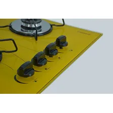 Fogão Cooktop 4 Bocas Amarelo Ultra Chama 110V/220V Foto mini  3