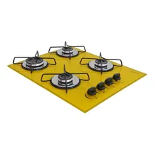 Fogão Cooktop 4 Bocas Amarelo Ultra Chama 110V/220V Foto  mini 1