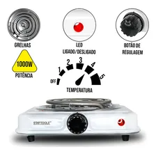 Fogão Cooktop Elétrica Startools Fogão Cooktop Portátil Preto 127v 01 Boca Foto mini  3