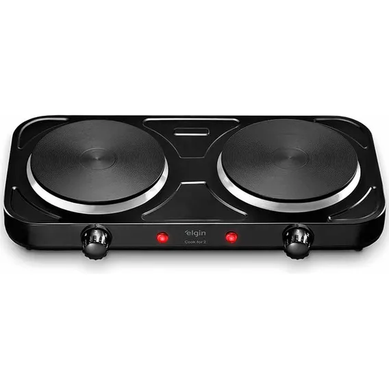 Fogão Cooktop Elétrico Elgin 2 Bocas Preto 127v Foto 1
