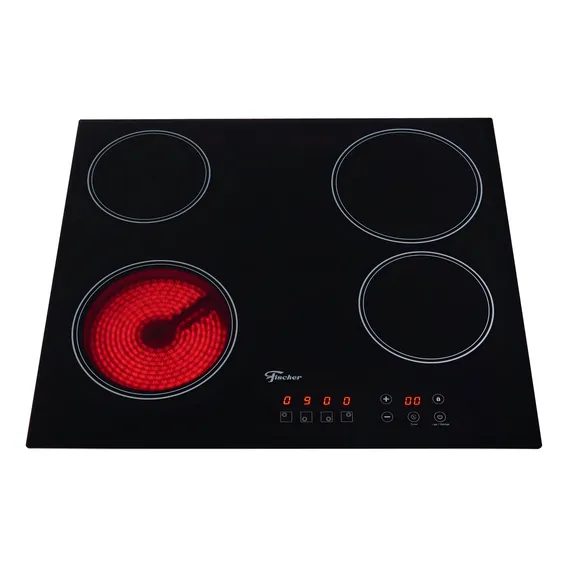 Fogão Cooktop Elétrico Mesa Vitrocerâmica 4Q Touch Fischer 220V Foto 1