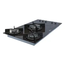 Fogão Cooktop Fischer 5 Bocas Top Elétrico/Gás De Mesa Vitrocerâmica Preto 220V Foto mini 4