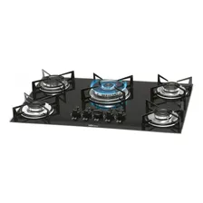 Fogão Cooktop Fischer 5 Bocas Tripla Chama 1743-5733 Preto Foto  mini 1