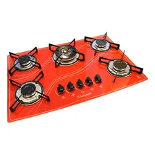 Fogão Cooktop Safanelli Tripla Chama 5 Bocas Vermelho Foto mini 4