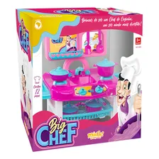 Fogão De Brinquedo Infantil Big Chef Com Acessórios + Foto mini  3