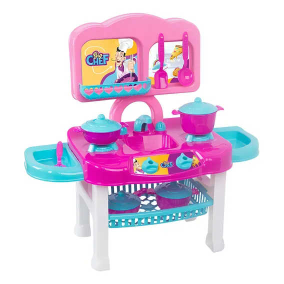 Fogão De Brinquedo Infantil Big Chef Com Acessórios + Foto 1