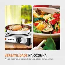 Fogão Elétrico Fast Cook Mondial Inox 1000w Fe-04 Foto mini 3