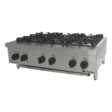 Fogão Gás Industrial Inox Don Bidone Cooktop Fdb6m Venâncio Cor Cinza Tipo de conexão Gás engarrafado N Foto  mini 1