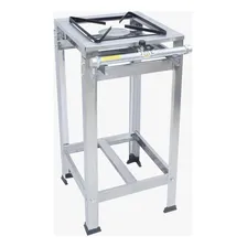 Fogão Industrial Em Inox 1 Boca 30x30 Alta Pressão C/ Foto  mini 1