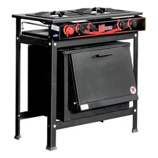 Fogão Industrial Mared 2 Bocas Baixa Pressão Com Forno Preto Foto mini 1