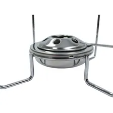 Fogareiro Aço Inox Acendedor Para Rechaud Grande Fondue Foto mini 2