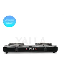 Fogareiro Cooktop Elétrico De Mesa 2 Bocas Xfire 2000 Watts 220v Foto mini  2