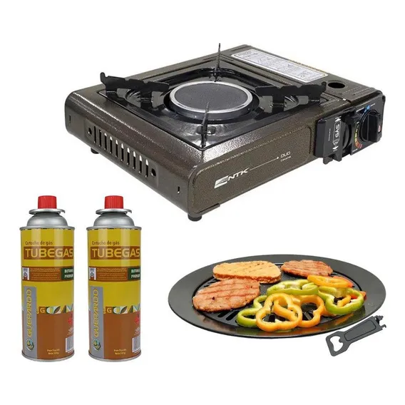 Fogareiro Duo Ceramik + Refil + Grill Plate Foto 1